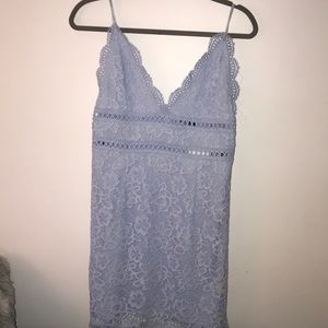 F21 Dusty Blue Dress